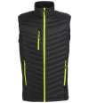 RG447 TRA894 Regatta Navigate Hybrid Bodywarmer Black / Lime Green colour image